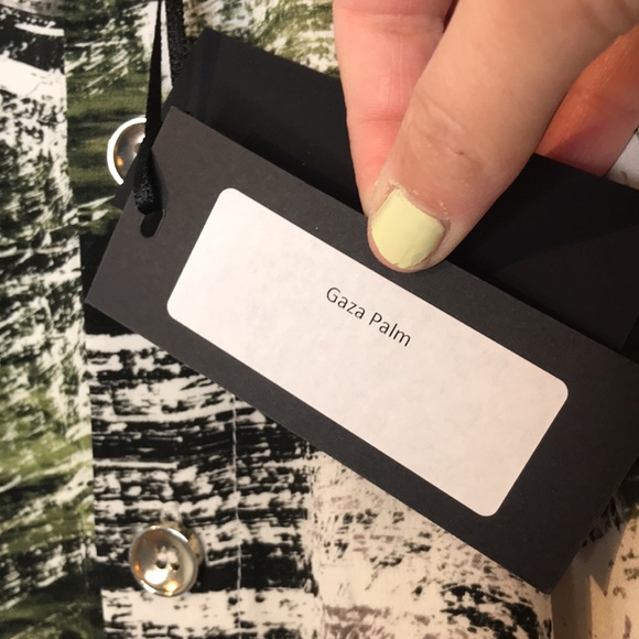 Lamarque Gaza palm buttons asymetric skirt - Picture 9 of 14